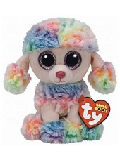 TY Beanie Boos Rainbow Dog Poodle Beanie Babies