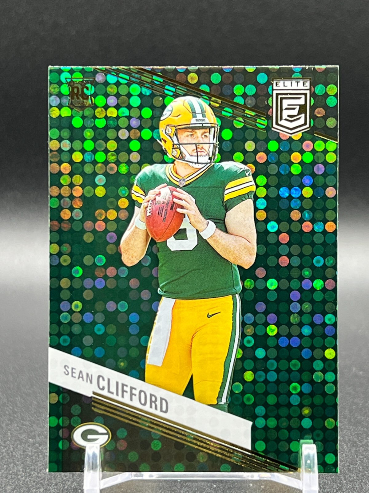 2023 Donruss Elite Sean Clifford # 181 Green Disco Prizm RC
