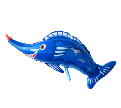 Huge Self Seal Swordfish Sea Animal Foil Balloon Birthday Party Decor Helium/Air