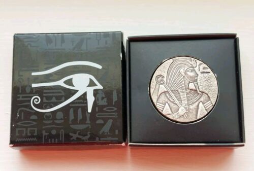 2016 Republik Tschad ERS ägyptische Reliktserie King Tut 5 Unzen 0,999 Silbermünze