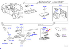 Batteria cellulare TOYOTA HIGHLANDER MK4 8672578010 NUOVA ORIGINALE