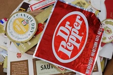 Liquor Wine Alcoholic Soda Beverages Used Label Paper Lot crafts collecting Etc