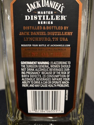 Jack Daniel's Master Distiller Series No. 2 Bottle (750ML) and Box