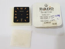 NOS ORIGINAL DIAL Rado Diastar 160.0282.3 with hands Black Dial Arabic style.