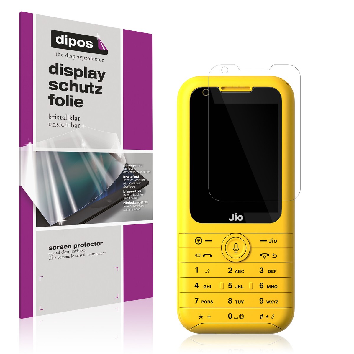 Prima Jio Phone Screen Guard Jio Keypad Jio Phone Back Cover