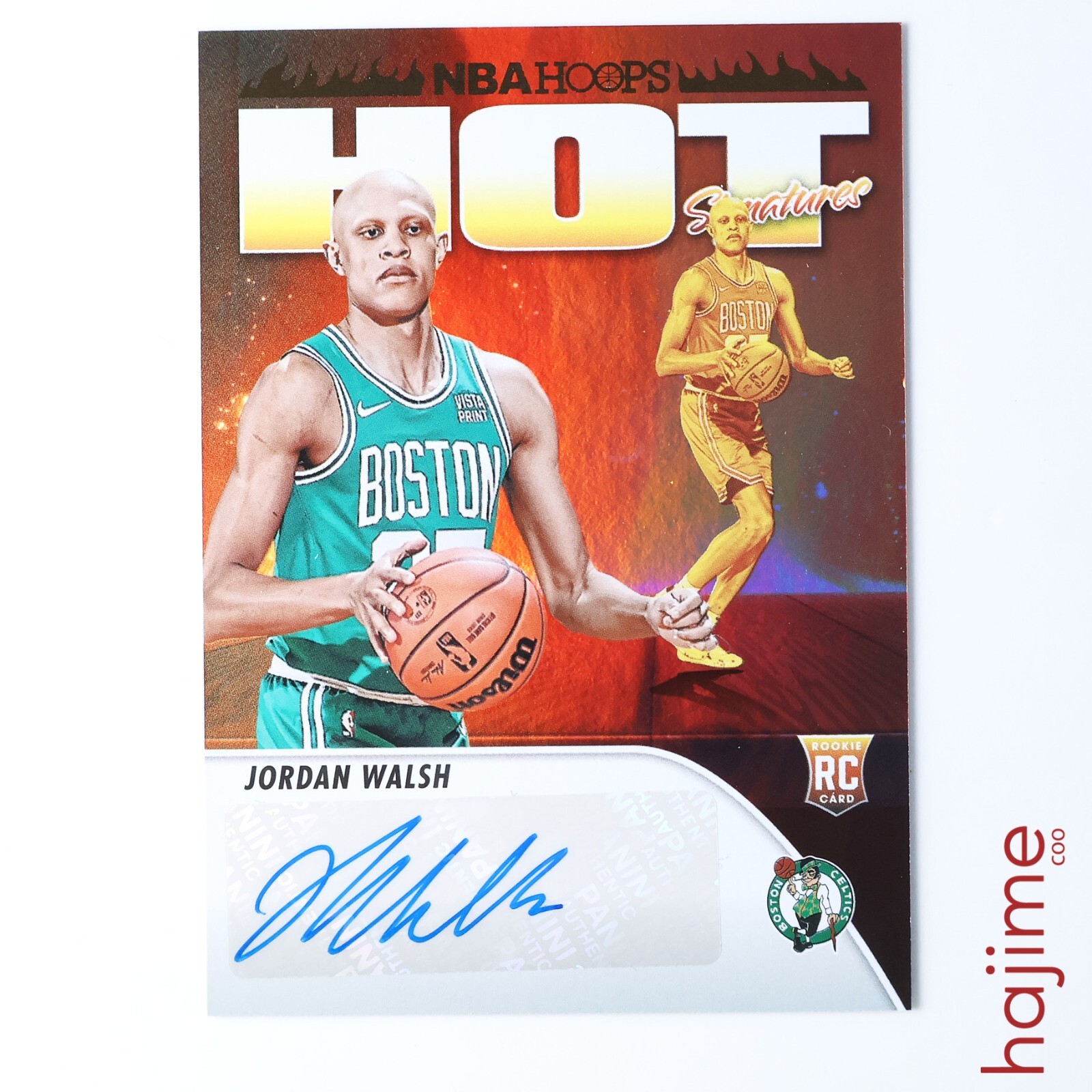 2023-24 Panini Hoops Jordan Walsh Hot Signature Holo #HSR-JW Rookie RC