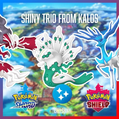 SHINY YVELTAL ZYGARDE XERNEAS | NEW DLC CROWN TUNDRA POKEMON SWORD & SHIELD | eBay