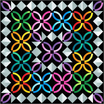 Wedding Confetti Quilt Pattern by Bound To Be Quilting