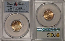 2009 D Lincoln Professional 1c Cent PCGS SP68RD Satin Finish