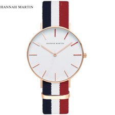 Classic Minimalistic Nylon Quartz Wrist Watch
