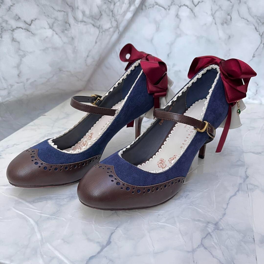 Mayla Violet Evergarden Akora Iconic Pumps Navy Size 40 with Case