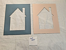 Lot of 2 - 8x10 House Home Picture Photo Mats - NEW - H27