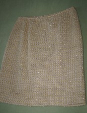 Calvin Klein Women's Aloe Metallic Flecked Tweed Woven Pencil Skirt Size 2P  