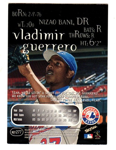 Vladimir Guerrero ⚾ Collection MLB AU CHOIX 1996 - 1999 EXPOSITIONS DE MONTRÉAL ⚾ SÉNATEUR - Photo 171 sur 203