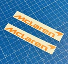 McLaren Stickers  X2 Vinyl Decals  150mm Orange P1 F1 Motorsport Car Formula One