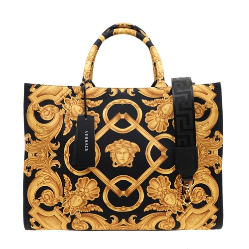 Versace Medusa Large Tote Shoulder Bag Baroque Fabric New - Picture 3 of 9