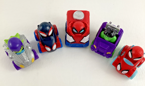 Disney Jr Spidey Amazing Friends Marvel Amazing Minis Morales Hulk Goblin Racers - Picture 2 of 6