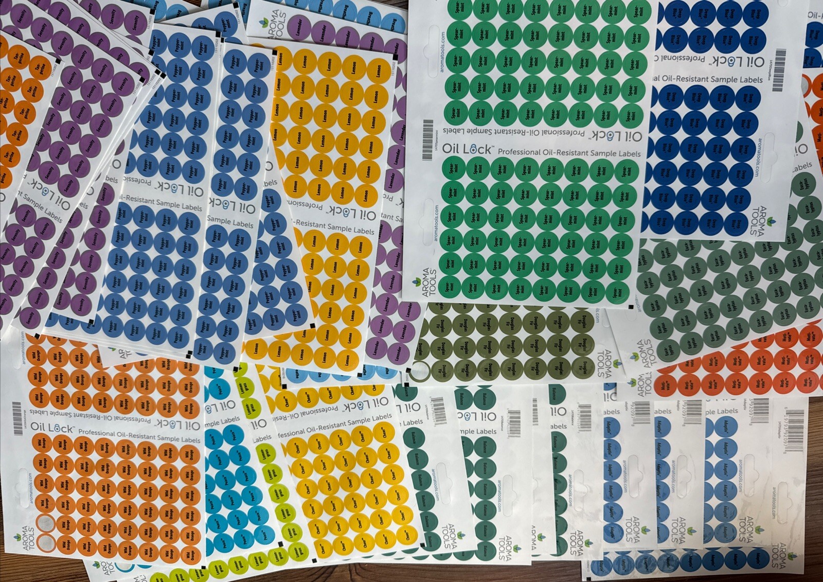 Cap Labels Sample Stickers Doterra Aroma Tools 39 Sheets!