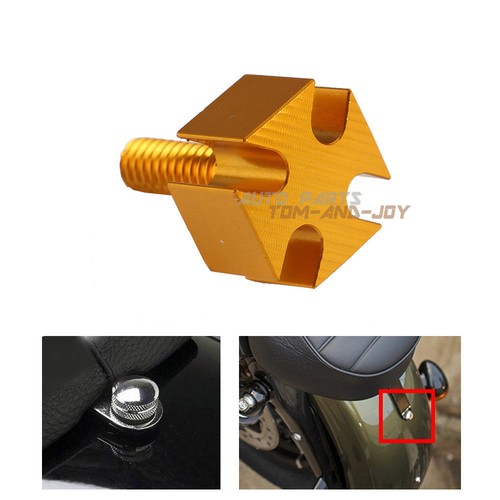 xNew Motorcycle Aluminum 1/4'' Rear Seat Cross Screw Bolt For -Davidson 96-15 - Picture 2 of 8