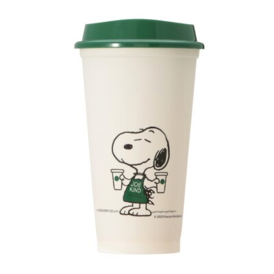 STARBUCKS PEANUTS 2025 JOE KIND SNOOPY Reusable Cup White 473ml