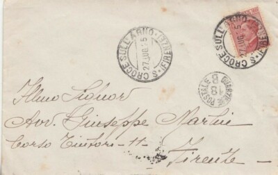 978 - KINGDOM - Envelope without text of 1925 from S.Croce sull'Arno in Florence 