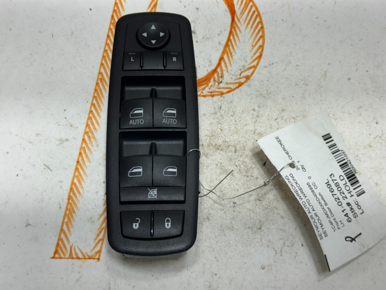 2018-2023 JEEP GRAND CHEROKEE LH MASTER POWER WINDOW MIRROR CONTROL SWITCH OEM