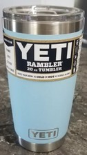 sky blue yeti tumbler 20 oz