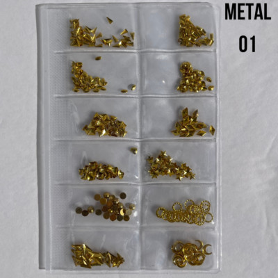 3D Nail Rhinestones Silver Gold Crystal Gems Beads Pearl Glitter UV Gel Decor