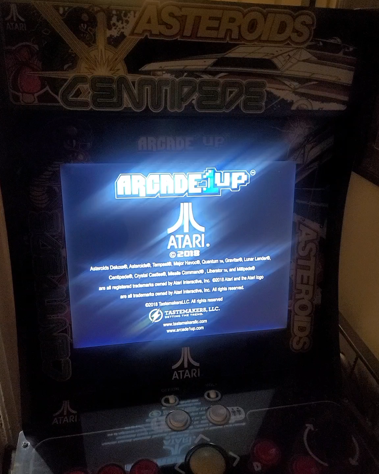 Arcade1Up Atari Deluxe 12-In-1 Arcade Machine with Riser. Asteroids ...