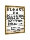 NO SOLICITING METAL SIGN front porch funny vintage style wall decor plaque 651