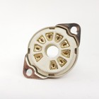 1 X 9 PINS MAGNOVAL CERAMIC B9D  SOCKET.  ZOCALO B9D  9 PINS MAGNOVAL CERAMICO. 