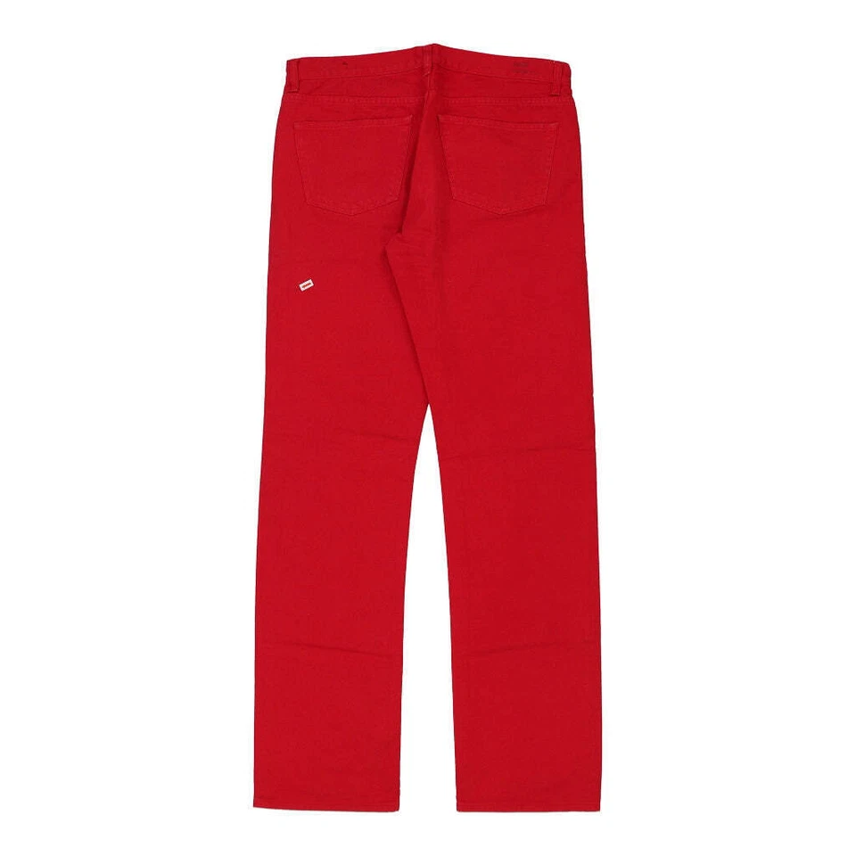 Miu Miu Trousers - 34W UK 14 Red Cotton - Image 4 of 4