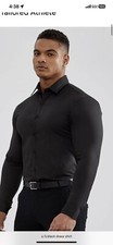 Men's Dress Shirt Formal short Sleeve Button Up Classic Fit Pocket Dress Shirt
