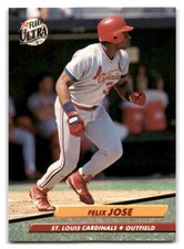 Felix Jose 1992 Ultra Baseball #264 St. Louis Cardinals