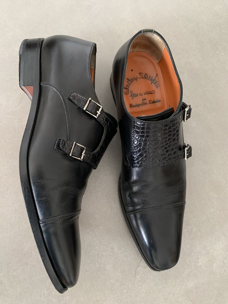 Single Monk Mens Shoes Thursday Boots Monk Strap Santoni Mens