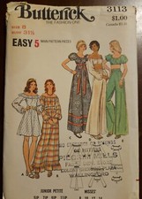 Butterick 1970s Dress Top  Pants Size 8 Vintage Uncut Sewing Pattern FSHIP
