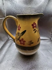 Home interiors and gifts Tuscan ceramic floral Pitcher