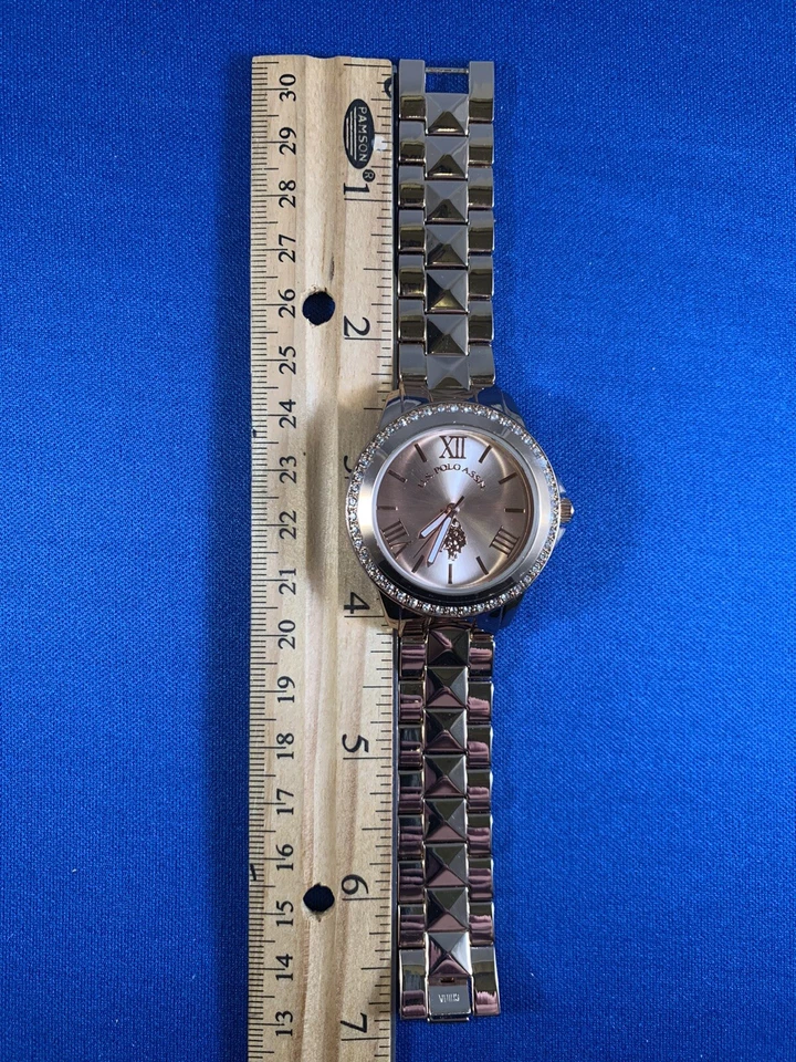 U.S. Polo Assn. Reloj Mujer Tono Oro Rosa Batería Nueva Aún Tiene Plástico Foto 4 de 4