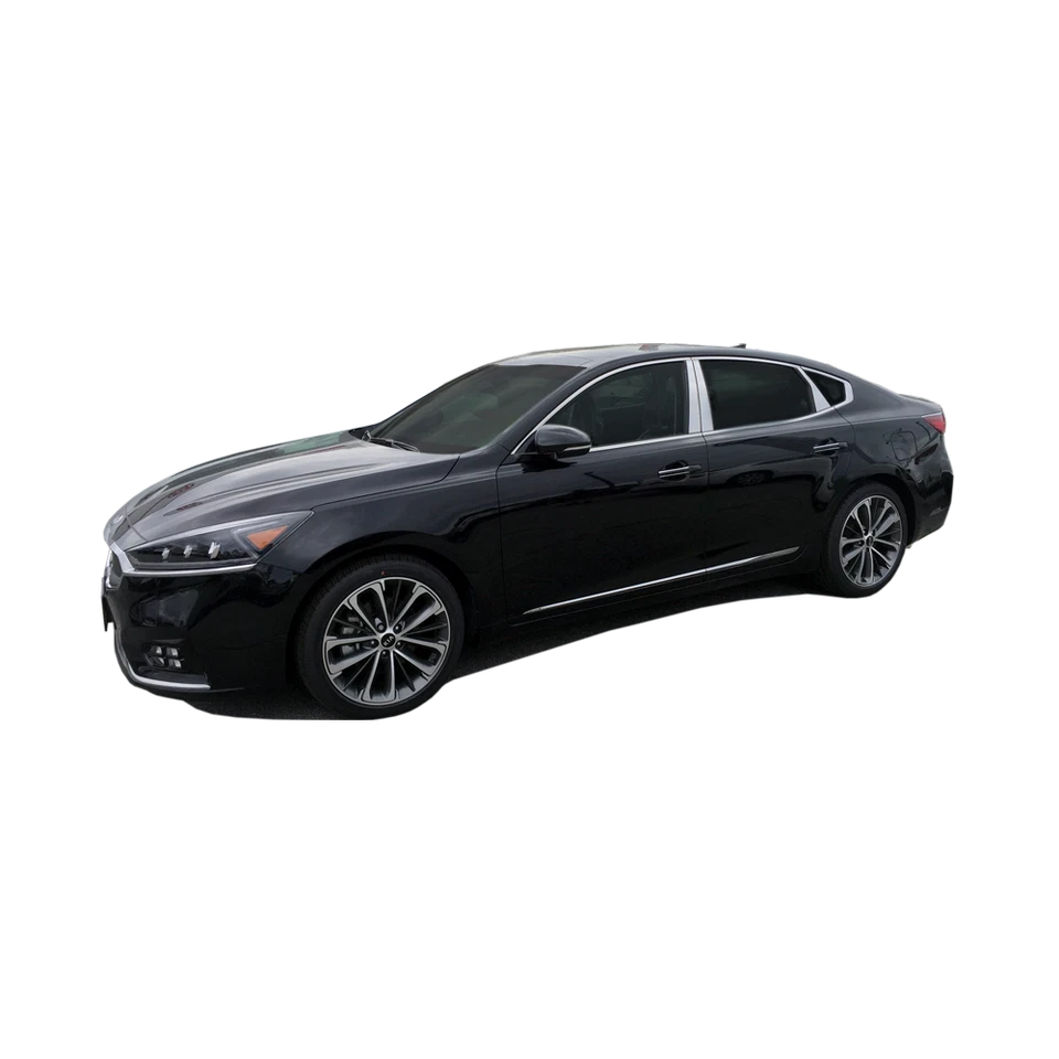 Moldura de poste de pilar de acero inoxidable 6 piezas para sedán Kia Cadenza 2017-2020 Foto 2 de 4