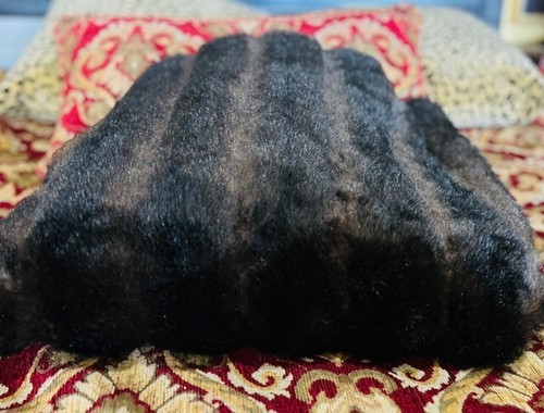 Rare NEIMAN MARCUS Luxury Faux Fur Mink Throw Blanket 44x60” LEGACY A RYAN CO. - Picture 6 of 10