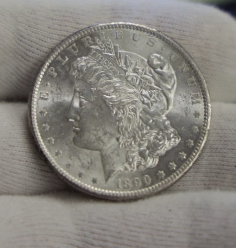 1890 S US Morgan Silver Dollar $1 Nice Unc