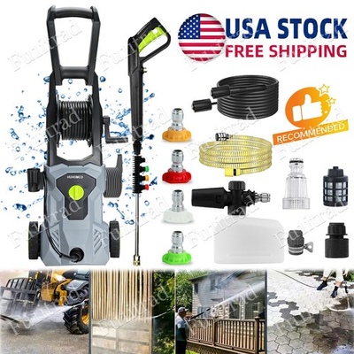 #ad 5000 PSI Electric Pressure Washer High Pressure Washer Portable Powered Washer $103.99