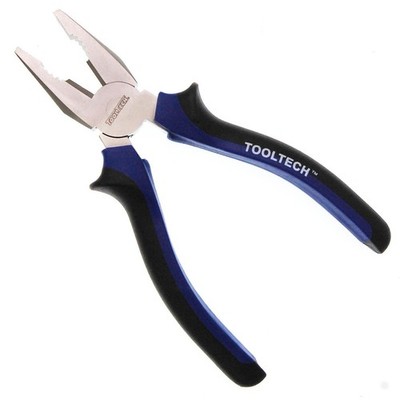 ToolTech Kombizange 180 mm Verchromter Stahl Dicke Gummierte Griffe Zange