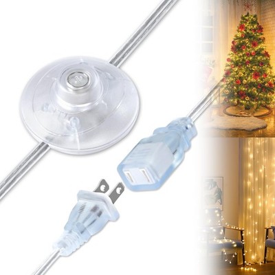 On/Off Foot Pedal Switch Extension Cord 6FT with UL-Certified Single Outlet Plug