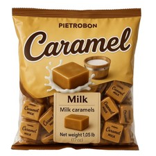 Caramel Milk Candy 1lb 17oz   America  s Classic Individually Wrapped Creamy C...