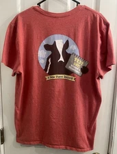 Vintage Ben & Jerry's Employee Staff Tee Shirt Plant  Record Red XL Vermont 