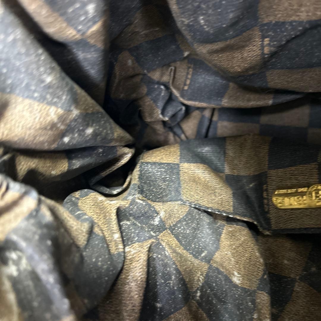 FENDI Drawstring Logo Pecans Shoulder Bag Tote Bag FF Black USED thumbnail 18