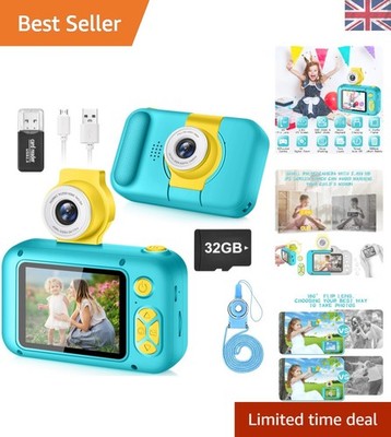 Kinder Digitalkamera Spielzeug mit 180° Flip Objektiv & 2,4 Zoll HD Bildschirm - Geschenk für Kinder