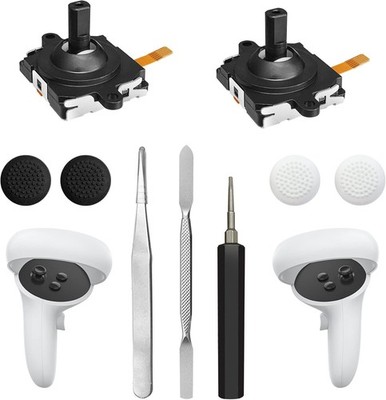 Replacement Kit for Oculus Quest 2/3 Controller, Repair Kit for Meta Qu