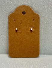 14KT White Gold 3mm Ball Earrings New